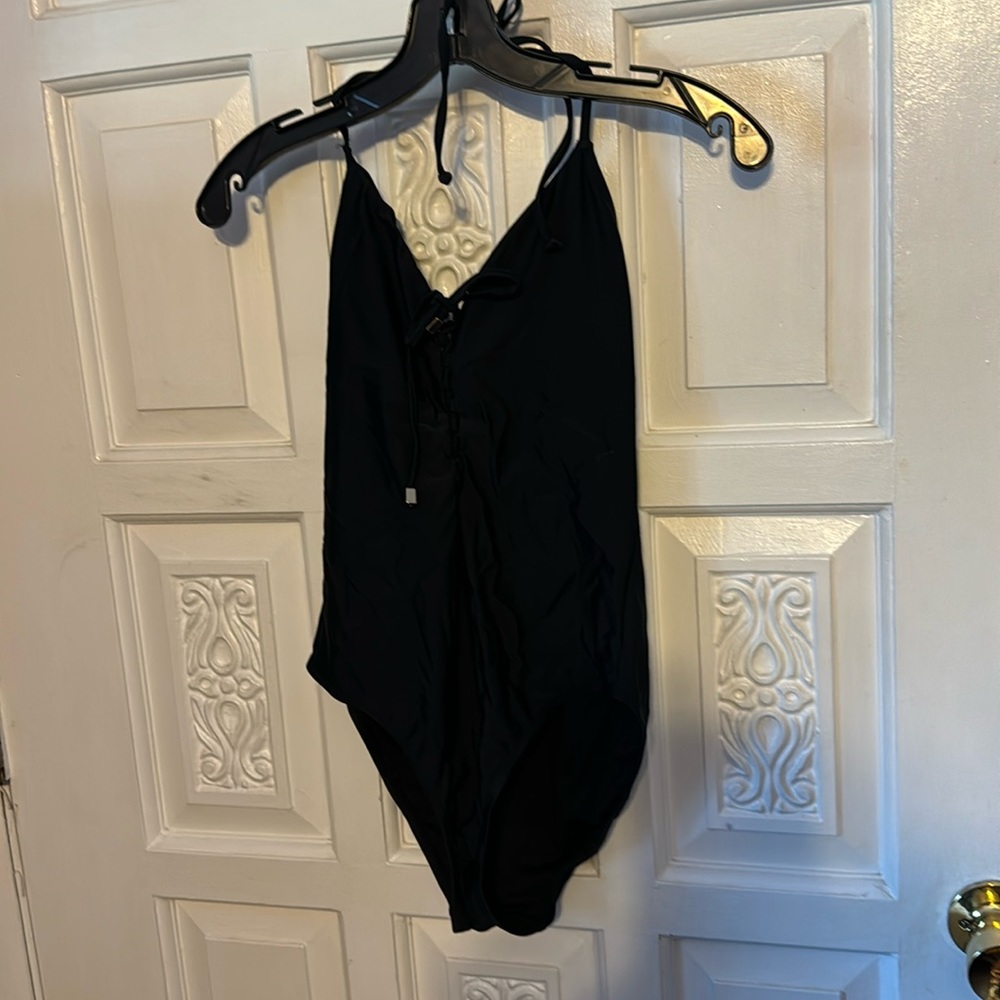 Cabana del Sol Halter Style One Piece Bathing Suit Medium